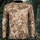 thumbnail image 2 of DDAPJ pyju Men Camo T-Shirt Quick Dry Lightweight Performance Tee UV Sun Protection Long Sleeve Crewneck Tee Tops for Hiking Fishing Camping Hunting Clearance Sale Beige XXXL, 2 of 4