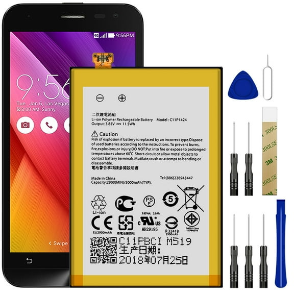 Replacement C11P1424 Battery Tools For ASUS ZenFone 2 ZE550ML Z008D/ZE551ML Z00AD