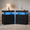 Black+Set of 2, variant on SAYGOGO Black Nightstand with RGB LED Lights, 2 Fabric Drawers, Modern End Table for Bedroom, Living Room, Office