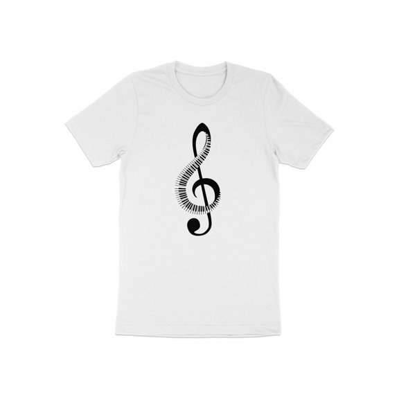 Treble Clef Musician Music Notes Pianist Piano Teacher Gift T-Shirt Piano Pianist Treble Clef Birthday Holiday Present Men Women Tshirt