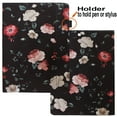 thumbnail image 2 of JYtrend Case for 9.7 inch iPad Air 1/Air 2, iPad 5th/6th Generation, Multi Stand Folio Smart Cover with Pocket for Model A1893 A1954 A1822 A1823 A1474 A1475 A1476 A1566 A1567 (Black Flower), 2 of 5