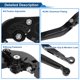 thumbnail image 4 of Palancas de freno y embrague cortas Unique Bargains para APRILIA SHIVER 900 2017-2020, palanca de freno ajustable en 6 posiciones, aleación de aluminio T6 6061, negra, 1 juego, 4 of 7