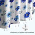 thumbnail image 6 of Pioneer Flower Floral Print Pattern Shower Curtain 72"x72", Bathroom Decorative Shower Curtain Set with 12 Hooks, Waterproof Washable, 6 of 6