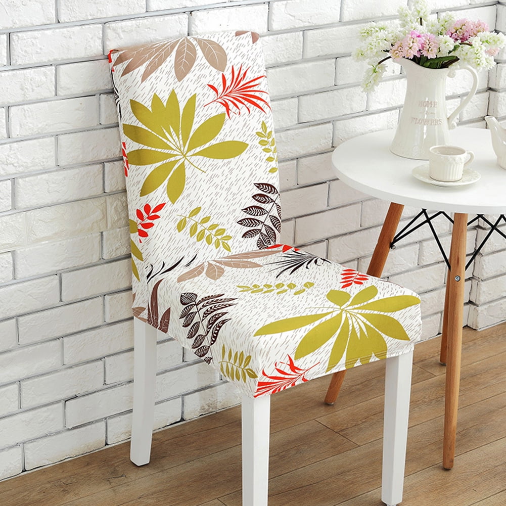 Printing Removable Chair Cover Elastic Slipcover Modern Kitchen Seat