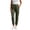 Army Green, variant on Miluxas Women's Solid High Waisted Cargo Jogger Pants Lightweight Quick Dry Stretch Ankle Length Trousers with Pockets for Hiking Travel Black