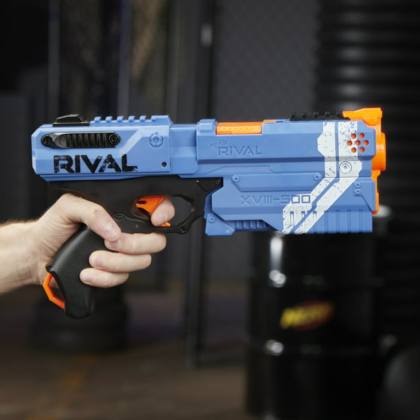 Grønland Compose pistol Nerf Rival Kronos XVIII-500 Blue, Includes 5 Rounds - Walmart.com