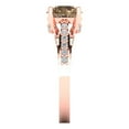 thumbnail image 3 of Solitaire with Accents Engagement Ring for Women - 2.21ct Simulated Champagne Diamond in 18K Rose Gold Promise Ring, 3 of 6