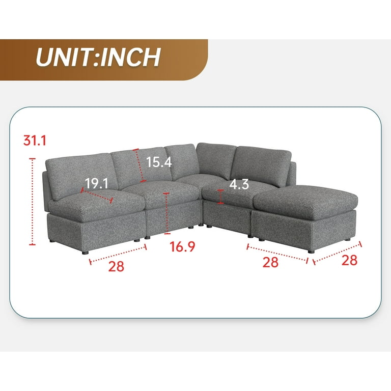 Fdw sofa sectional outlet