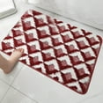 thumbnail image 5 of Bathroom Rug, Water Absorbing Mat, Machine Woven Carpet, Non-slip Grip, for Secure Footing in Bedroom, Entryway, and Doorstep, Red, by FAJHHA, 5 of 8