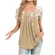thumbnail image 1 of Blusas de Manga Corta para las Mujeres, Blusa de Camiseta Suelta Casual Hecha de Tela Cómoda para Todo el Uso Diario de Temporada, Blusas para las Mujeres Casual, 1 of 3