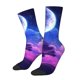 thumbnail image 1 of Balery Dreamy Colorful Starry Sky Calcetas Largas con Estampado para Hombre y Mujer – Suaves y Transpirables, Talla Única (US 5-11), 1 of 6