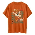 thumbnail image 5 of Njoeus Graphic Tees for Women Custom T Shirts Oversized Tshirts for Women Summer Floral Printed T Shirt Cute Flower Graphic Tees for Women Girls Loose Fitted Crew Neck Short Sleeve Casual Tunic Tops S, 5 of 5
