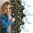 thumbnail image 3 of Blackout Kids Curtains,Black Daisy Flower Orange Centers Pattern Childrens Insulated Curtains Set Of 2,Bedroom Essentials,Toddler Room Decor 42"x63", 3 of 5