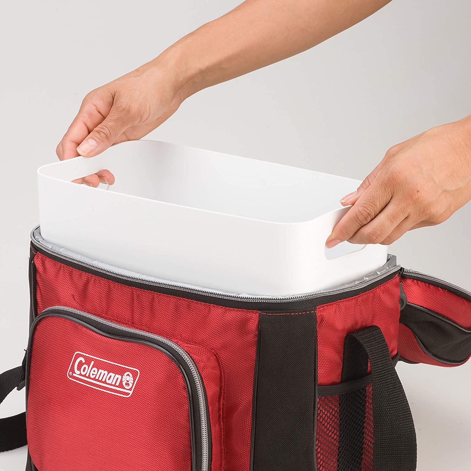 Coleman 9 Cans Soft-Sided Cooler, Red - image 4 of 5