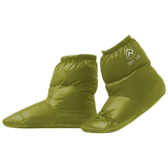 yotijay Outdoor Camping Duck Down Slippers Sock Shoes Warmer Boot Booties