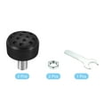 thumbnail image 3 of Uxcell Roller Skate Toe Stops with 0.6'' Bolts 82A Rubber Brake Stoppers Block with Holes, Black 1 Pair, 3 of 5