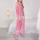 thumbnail image 3 of Balery Sparkly Pink Glitter Conjunto de Pijama con Estampado para Mujer, Conjunto de Dos Piezas con Manga Larga, Ropa de Dormir Suave con Bolsillos, Pijamas Cómodos-Medium, 3 of 7