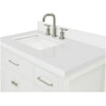 thumbnail image 2 of Ariel H037SLWQRVOWHT Bristol 37" Free Standing Single Rectangular Basin Vanity Set - White, 2 of 7