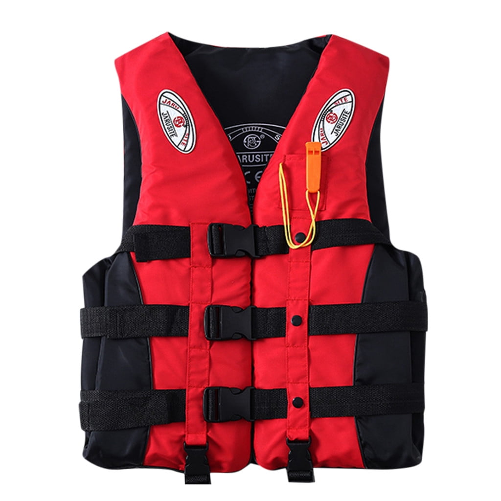 Adults Life Jacket Aid Water Vest Kayak Ski Buoyancy Fishing Boat Swimming Set 