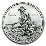 1986 1 oz Silver Round - Engelhard Prospector (Eagle Reverse)