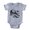 Heather Grey, variant on CafePress - Gothic Skull Initial L - Cute Infant Baby Football Bodysuit
