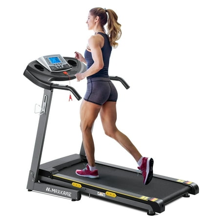 MaxKare Treadmill 220 lb Folding 2.5 HP Treadmill Auto Incline for Running, Walking with 12-Level Adjustment