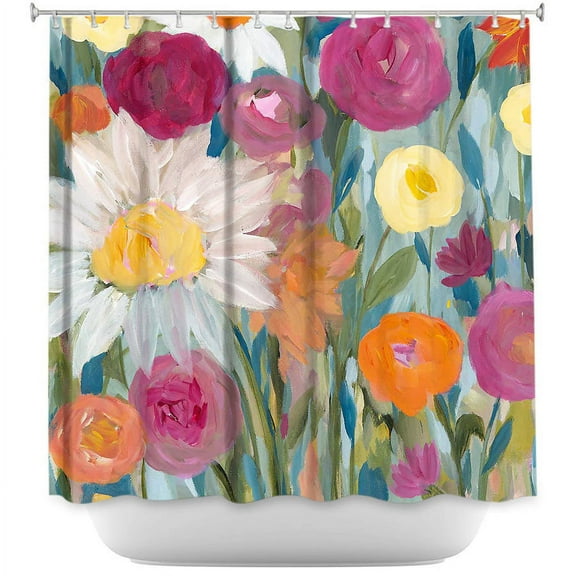 Shower Curtains 70" x 73" from DiaNoche Designs by Carrie Schmitt - Earth at Daybreak Flowers