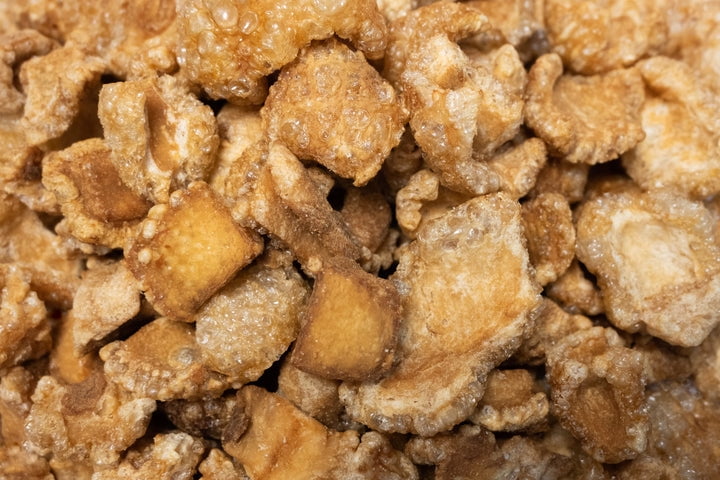 Jukiao Kan Kan Style Pork Rinds, Chicharrones in Plastic Bag, Gluten-Free, 4 oz