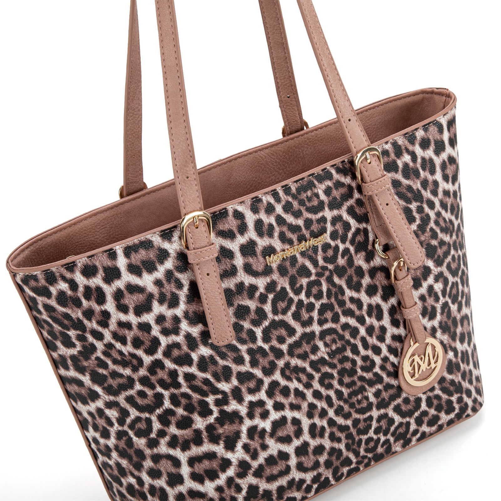 Montana West Purses for Women Tote Bag 3Pcs Set Leopard Print Satchel Handbags