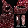 thumbnail image 3 of Glitter Reflective Gel Nail Polish Christmas Red UV, 3 of 5