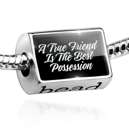 Bead Classic design A True Friend Is The Best Possession Charm Fits All European
