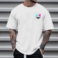 thumbnail image 2 of T-Shirts à Col Rond pour Hommes Séchage Rapide Imprimé Polyester, Coupe 3D Col Rond Haut Athlétique pour Gym, Course, Cyclisme & Décontracté, 2 of 4