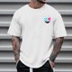 thumbnail image 2 of Camisetas de Cuello de la Tripulación de los Hombres de Poliéster Impreso en Seco Rápido, Cuello Redondo de Corte 3D para Gimnasio, Carrera, Ciclismo Y Ocasional, 2 of 4