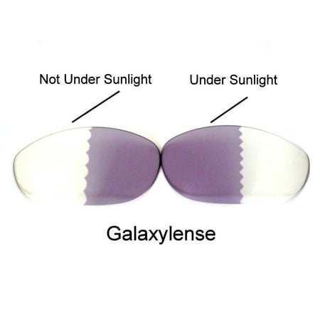 Galaxy Replacement Lenses for Oakley Juliet Photochromic Transition Change To Darker Grey Color 
