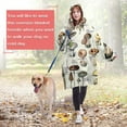thumbnail image 4 of Brown Mushroom Label Light Pattern Wearable Oversized Blanket,Wearable Blanket Hoodie for Adults,Cozy Hooded Blankets with Super Pockets,Super Warm Fuzzy Pullover for Women & Men, 4 of 6