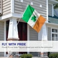 thumbnail image 3 of ANLEY Fly Breeze 3x5 Foot Ireland Shamrock Flag - Saint Patrick's Day Clover Flags Polyester with Brass Grommets, 3 of 7