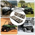 thumbnail image 6 of Binienty UTV Accessories Seat Covers Compatible With Kawasaki Mule 300 3010 3020 4000 4010 2001-2023 2025 Brown Cow Print Heavy Duty Anti-scratch UTV Seat Cover Set of 2, 6 of 8