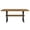 Brown / MDF, variant on FunMay Farmhouse Industrial Dining Table with X-shaped Legs, MDF Metal