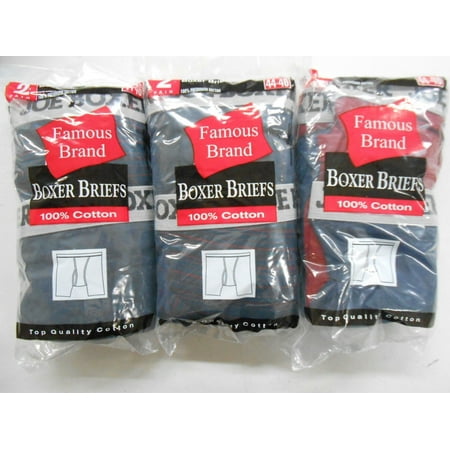 JOE BOXER Men's 6-pack Boxer Briefs SIZES M-3XL NEW in Famous Brand Packs