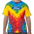 thumbnail image 1 of Distressed Ford Oval Psychedelic Tie Dye Tee Shirt - Woodstock, Large Kids (10-12), 1 of 1