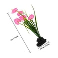 thumbnail image 2 of FENGGUIQU Pink Fake Flower Plant Decor for Dishes and Plates Plastic Restaurant Decoration 4Pcs, 2 of 7