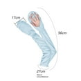 thumbnail image 2 of Women's ice silk sunscreen gloves Summer driving sunscreen arm sleeve UV protection arm sleeve, 2 of 5