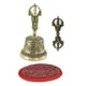 thumbnail image 1 of Juego de meditación budista tibetana, campanas de cobre con maja Vajra Los 9.3cm, 1 of 9