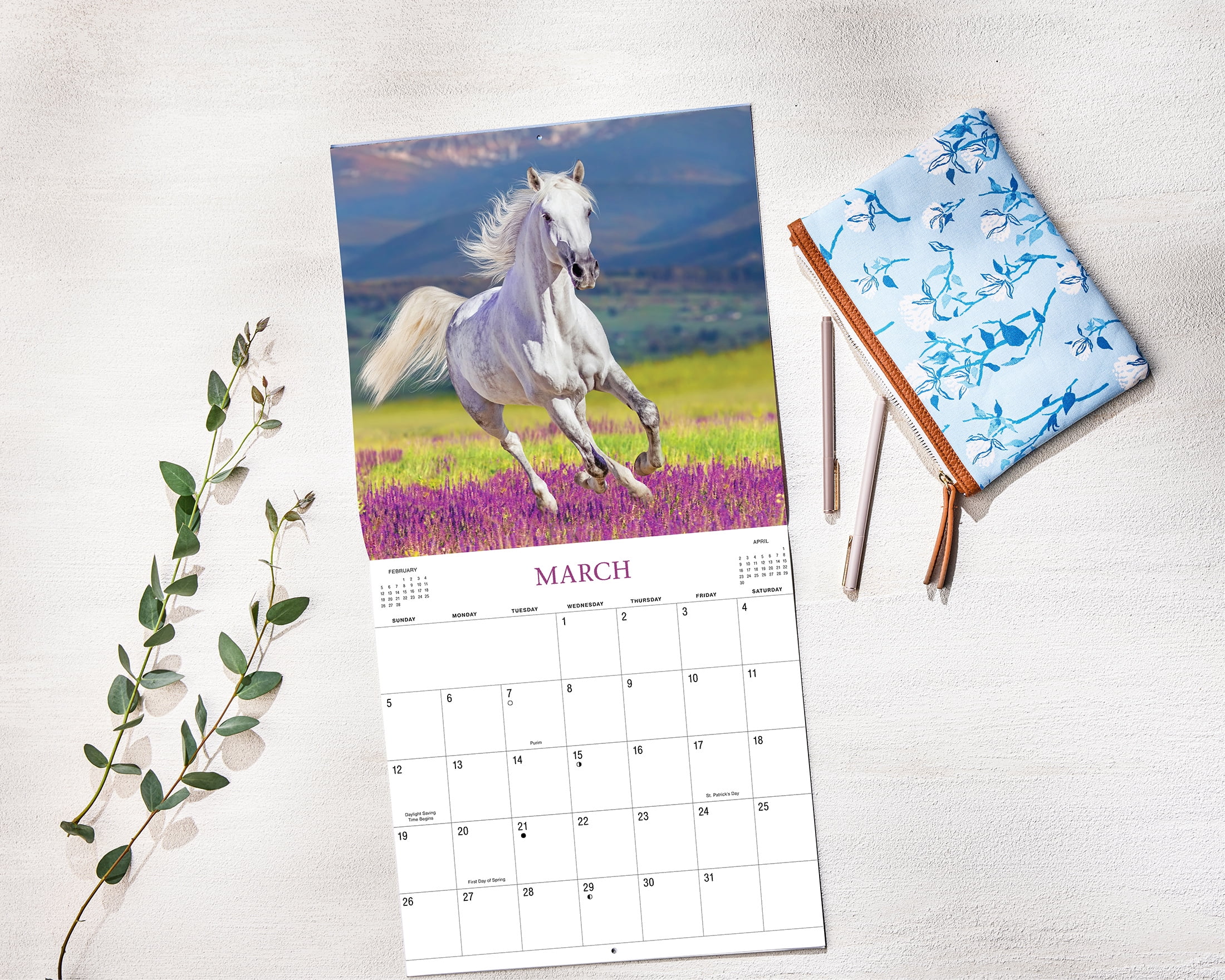2023-12 Month Calendar-Horses 12x12 Hanging Wall Calendar by DaySpring