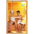 thumbnail image 3 of OUTEXER Traditional Steam Sauna 2 Person Indoor Sauna with 3000W Stove Heater, Canadian hemlock Wood Sauna Room with Sauna Stone, Water Bucket and Ladle,  Two Person Traditional Sauna for Home Gym, 3 of 9