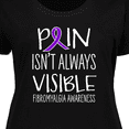 thumbnail image 4 of Inktastic Fibromyalgia Awareness Pain Isn't Always Visible Women's Plus Size T-Shirt, 4 of 5