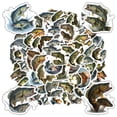thumbnail image 5 of 35pcs Realistic Stickers Fish Animal Decals PVC Freshwater Stickers for Laptops Suitcase, 5 of 9