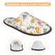thumbnail image 3 of Balery Boho Bunny Pantuflas de Casa de Felpa Silenciosas con Diseño Estampado, Zapatillas Cómodas Antideslizantes de Algodón para Interior-Large, 3 of 8