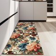 thumbnail image 4 of Pioneer Flower Floral Print Pattern Kitchen Rug Mat,Kitchen Runner Rugs Non Skid Washable,Decorative Kitchen Floor Mats for Kitchen,Sink,Laundry,17"X47", 4 of 5