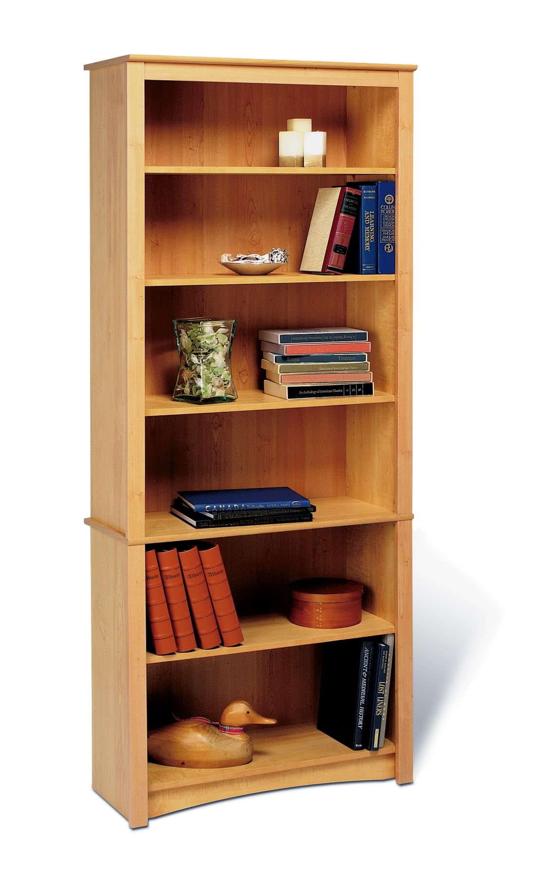 6-Shelf Bookcase, Multiple Colors